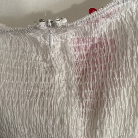 White Summer Mini Dress - Picture 5 of 6